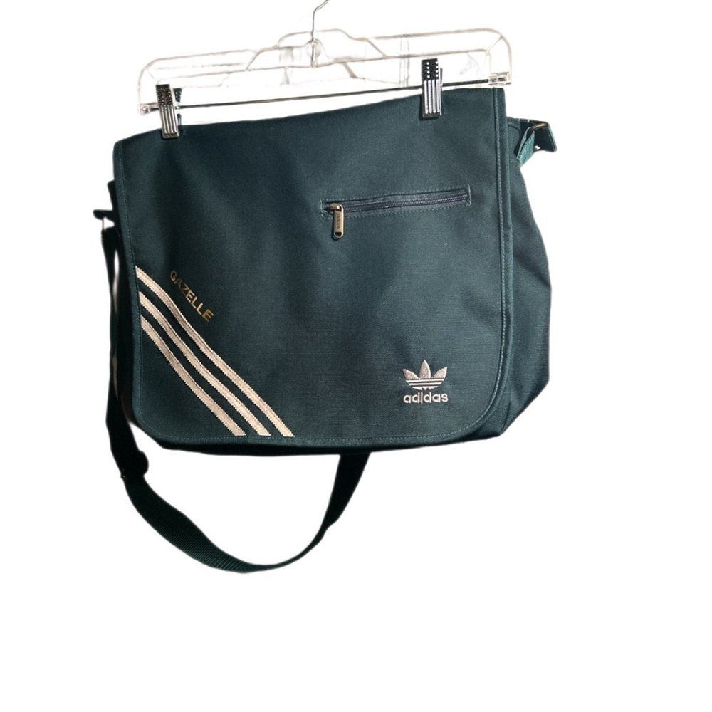adidas Forest Green Messenger Bag | Classic Logo Crossbody